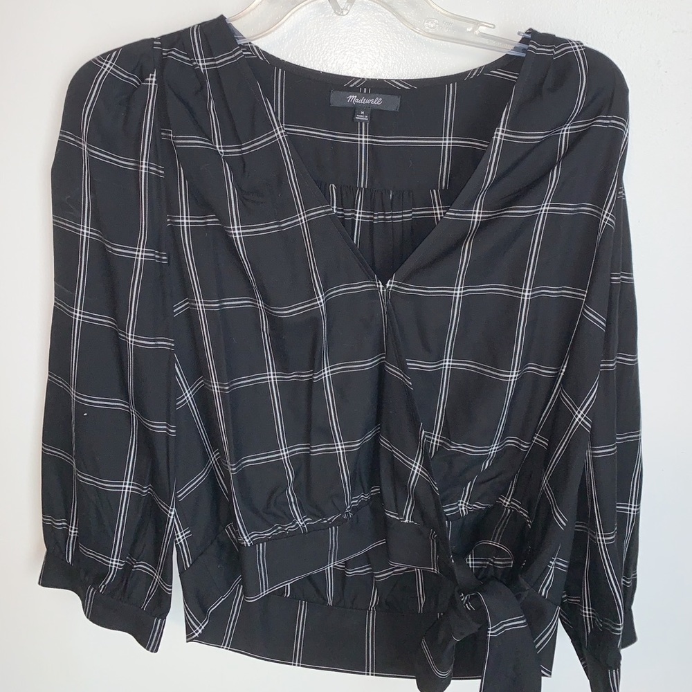 Madewell top with tie